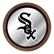 Chicago White Sox: "Faux" Barrel Top Mirrored Wall Sign, AGS-MBWSOX-245-01A