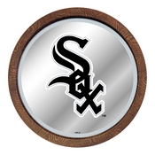 Chicago White Sox: "Faux" Barrel Top Mirrored Wall Sign, AGS-MBWSOX-245-01A