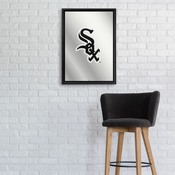 Chicago White Sox: Vertical Framed Mirrored Wall Sign, AGS-MBWSOX-275-01A