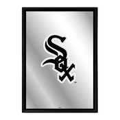 Chicago White Sox: Vertical Framed Mirrored Wall Sign, AGS-MBWSOX-275-01A