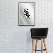 Chicago White Sox: Vertical Framed Mirrored Wall Sign, AGS-MBWSOX-275-01A
