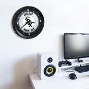 Chicago White Sox: Ribbed Frame Wall Clock, MBWSOX-530-01