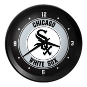 Chicago White Sox: Ribbed Frame Wall Clock, MBWSOX-530-01