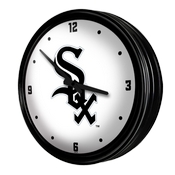 Chicago White Sox: Retro Lighted Wall Clock, MBWSOX-550-01