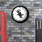 Chicago White Sox: Retro Lighted Wall Clock, MBWSOX-550-01