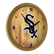 Chicago White Sox: "Faux" Barrel Top Clock, FNB-MBWSOX-560-01