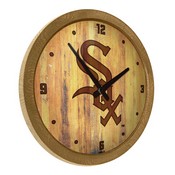 Chicago White Sox: Branded "Faux" Barrel Top Clock, FNB-MBWSOX-560-02