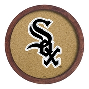 Chicago White Sox: Logo - "Faux" Barrel Framed Cork Board, AGS-MBWSOX-632-01A