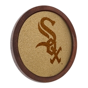 Chicago White Sox: Logo - "Faux" Barrel Framed Cork Board, AGS-MBWSOX-632-01A