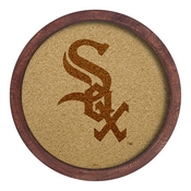 Chicago White Sox: Logo - "Faux" Barrel Framed Cork Board, AGS-MBWSOX-632-01A