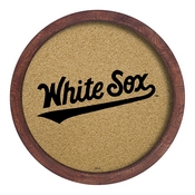 Chicago White Sox: "Faux" Barrel Framed Cork Board, AGS-MBWSOX-632-02A