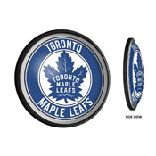 Toronto Maple Leaf: Round Slimline Illuminated Wall Sign, NHTOML-130-01