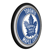 Toronto Maple Leaf: Round Slimline Illuminated Wall Sign, NHTOML-130-01
