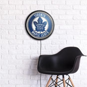 Toronto Maple Leaf: Round Slimline Illuminated Wall Sign, NHTOML-130-01
