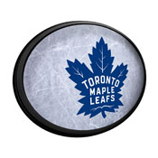 Toronto Maple Leaf: Ice Rink - Oval Slimline Illuminated Wall Sign, NHTOML-140-02
