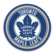 Toronto Maple Leaf: Modern Disc Wall Sign, NHTOML-230-01