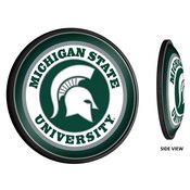 MSU - Michigan State Spartans Slimline Illuminated Team Spirit Wall Sign-Round