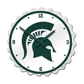 MSU - Michigan State Spartans Team Spirit Bottle Cap Wall Clock