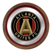 Atlanta United: Barrel Top Framed Mirror Mirrored Wall Sign, FNB-MSATLU-245-01A