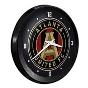 Atlanta United: Ribbed Frame Wall Clock, MSATLU-530-01