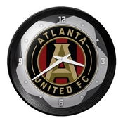 Atlanta United: Soccer Ball - Ribbed Frame Wall Clock, MSATLU-530-51