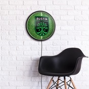 Austin F.C.: Pitch - Round Slimline Lighted Wall Sign, MSAUST-130-02