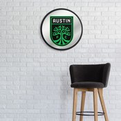 Austin F.C.: Modern Disc Mirrored Wall Sign, MSAUST-235-01