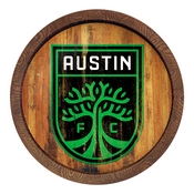 Austin F.C.: Weathered "Faux" Barrel Top Sign, MSAUST-240-03