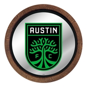 Austin F.C.: Barrel Top Framed Mirror Mirrored Wall Sign, FNB-MSAUST-245-01A