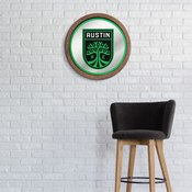 Austin F.C.: Barrel Top Framed Mirror Mirrored Wall Sign, FNB-MSAUST-245-01A