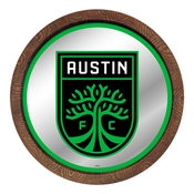 Austin F.C.: Barrel Top Framed Mirror Mirrored Wall Sign, FNB-MSAUST-245-01A