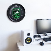 Austin F.C.: Ribbed Frame Wall Clock, MSAUST-530-01