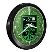 Austin F.C.: Pitch - Ribbed Frame Wall Clock, MSAUST-530-02