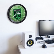 Austin F.C.: Pitch - Ribbed Frame Wall Clock, MSAUST-530-02