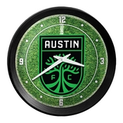 Austin F.C.: Pitch - Ribbed Frame Wall Clock, MSAUST-530-02