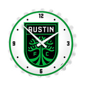Austin F.C.: Bottle Cap Lighted Wall Clock, MSAUST-545-01