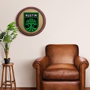 Austin F.C.: "Faux" Barrel Framed Cork Board, MSAUST-632-01