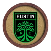 Austin F.C.: "Faux" Barrel Framed Cork Board, MSAUST-632-01