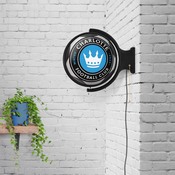 Charlotte FC: Soccer Ball - Original Round Rotating Lighted Wall Sign, MSCHAR-115-51