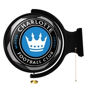 Charlotte FC: Soccer Ball - Original Round Rotating Lighted Wall Sign, MSCHAR-115-51
