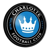 Charlotte FC: Round Slimline Lighted Wall Sign, MSCHAR-130-01