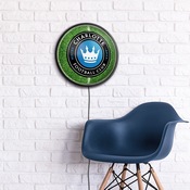 Charlotte FC: Pitch - Round Slimline Lighted Wall Sign, MSCHAR-130-02