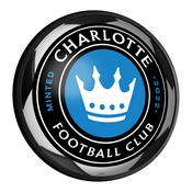 Charlotte FC: Soccer - Round Slimline Lighted Wall Sign, MSCHAR-130-51