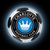 Charlotte FC: Soccer Ball - Edge Glow Lighted Wall Sign, MSCHAR-150-51