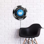 Charlotte FC: Soccer Ball - Edge Glow Lighted Wall Sign, MSCHAR-150-51