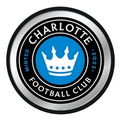 Charlotte FC: Modern Disc Mirrored Wall Sign, MSCHAR-235-01