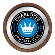 Charlotte FC: Barrel Top Framed Mirror Mirrored Wall Sign, MSCHAR-245-01
