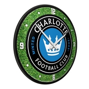 Charlotte FC: Pitch - Modern Disc Wall Clock, MSCHAR-510-02