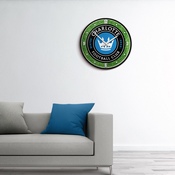 Charlotte FC: Pitch - Modern Disc Wall Clock, MSCHAR-510-02
