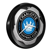 Charlotte FC: Soccer Ball - Ribbed Frame Wall Clock, MSCHAR-530-51